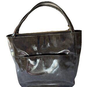 Erik Javits Tassel Purse Charcoal Gray Glam Rock